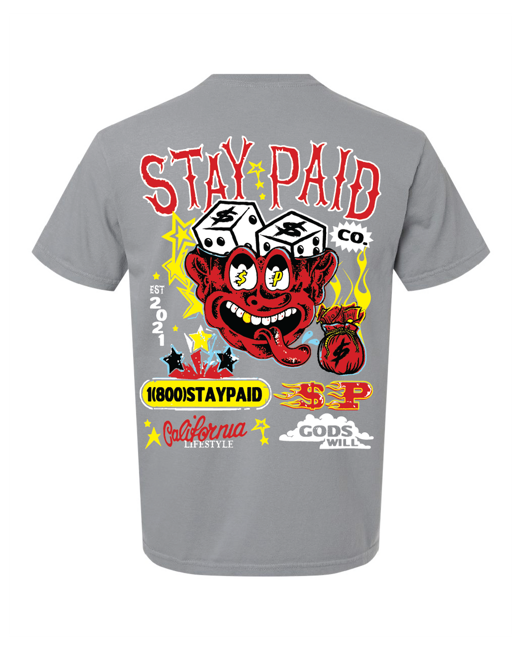 $P Lifestyle T-Shirt - Stone Grey