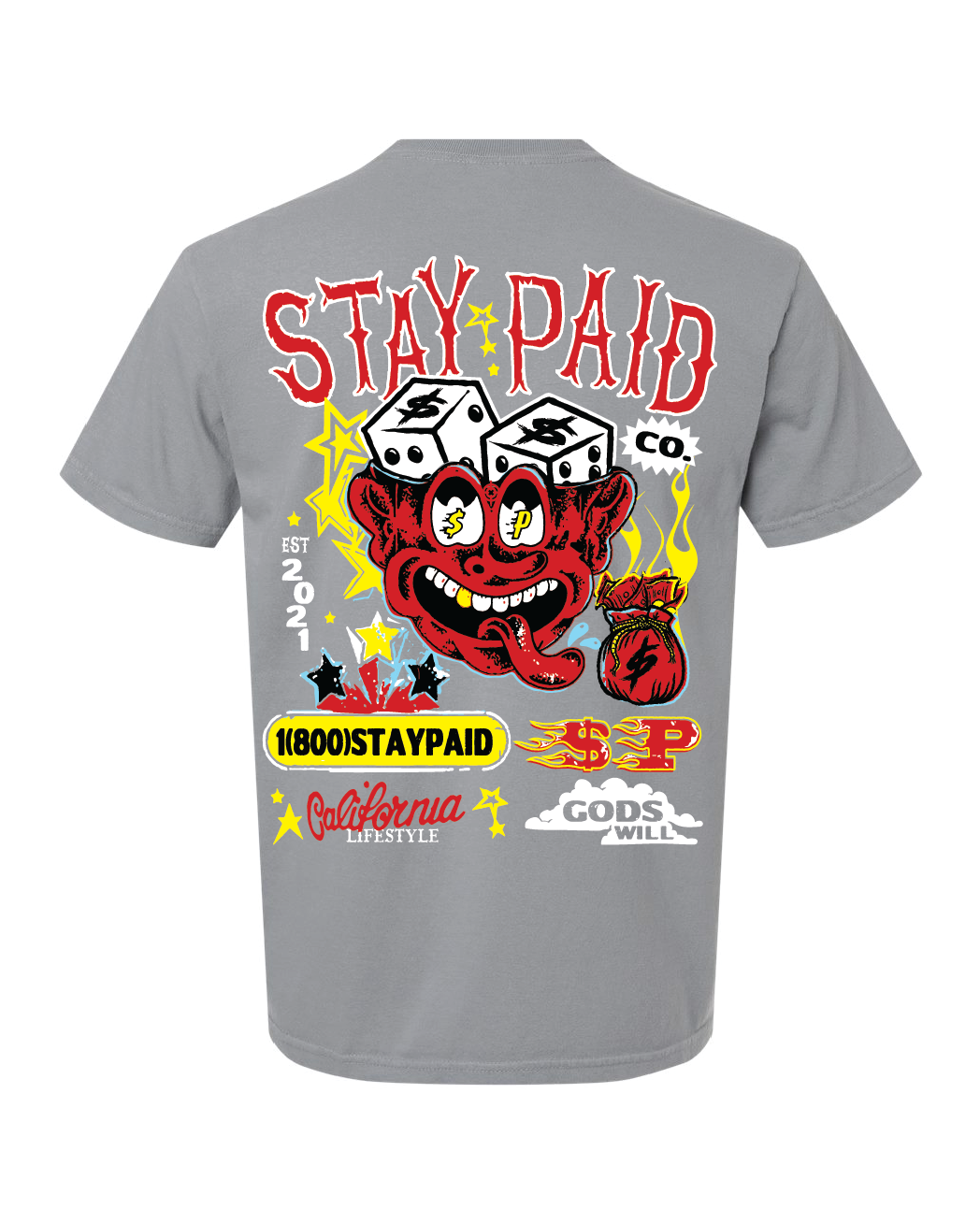 $P Lifestyle T-Shirt - Stone Grey