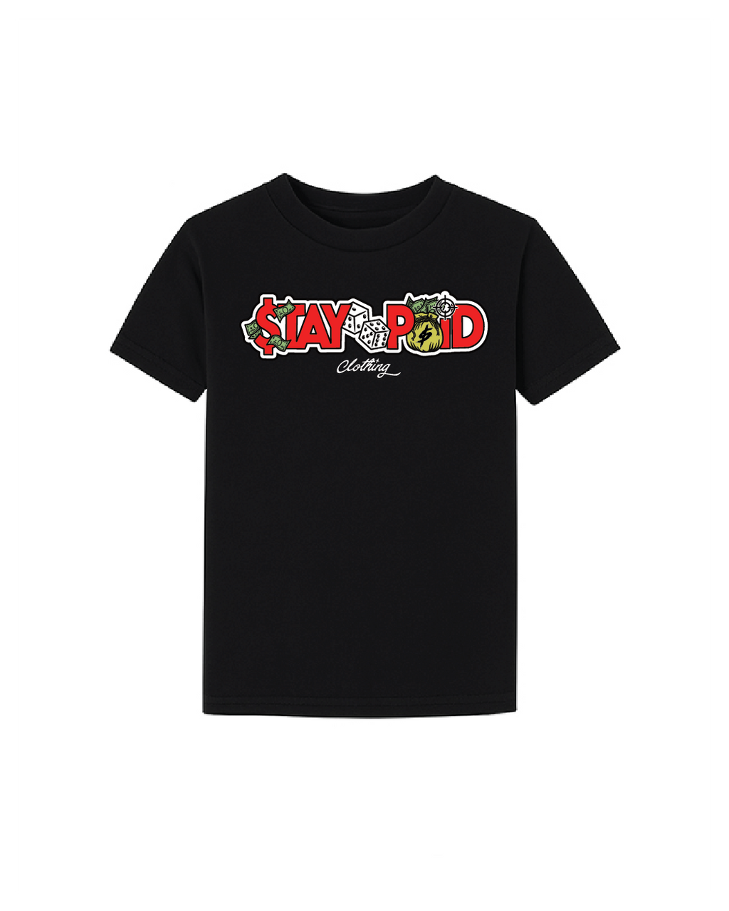Stay Paid OG Kids T - Black