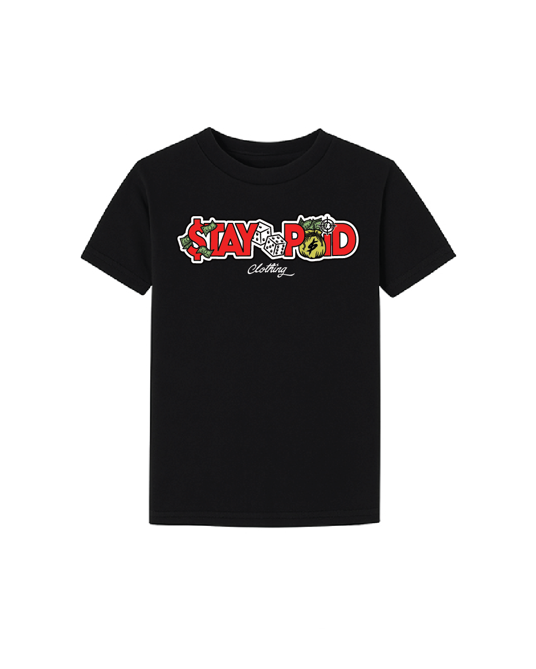 Stay Paid OG Kids T - Black