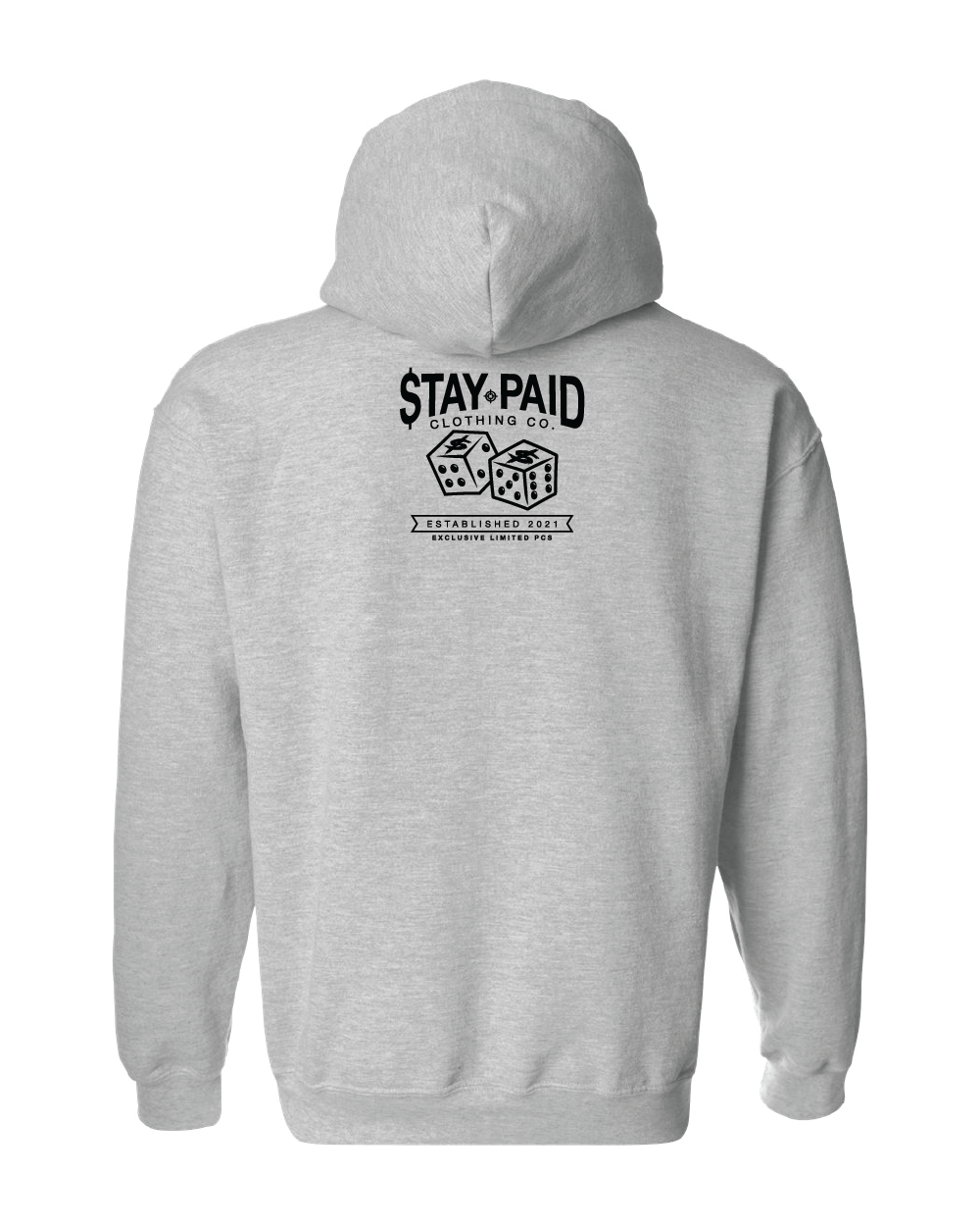 Stay Paid Splat Hoodie - Heather Grey