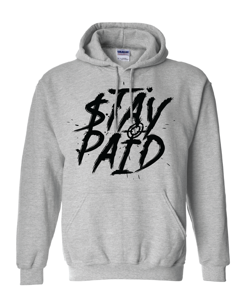Stay Paid Splat Hoodie - Heather Grey