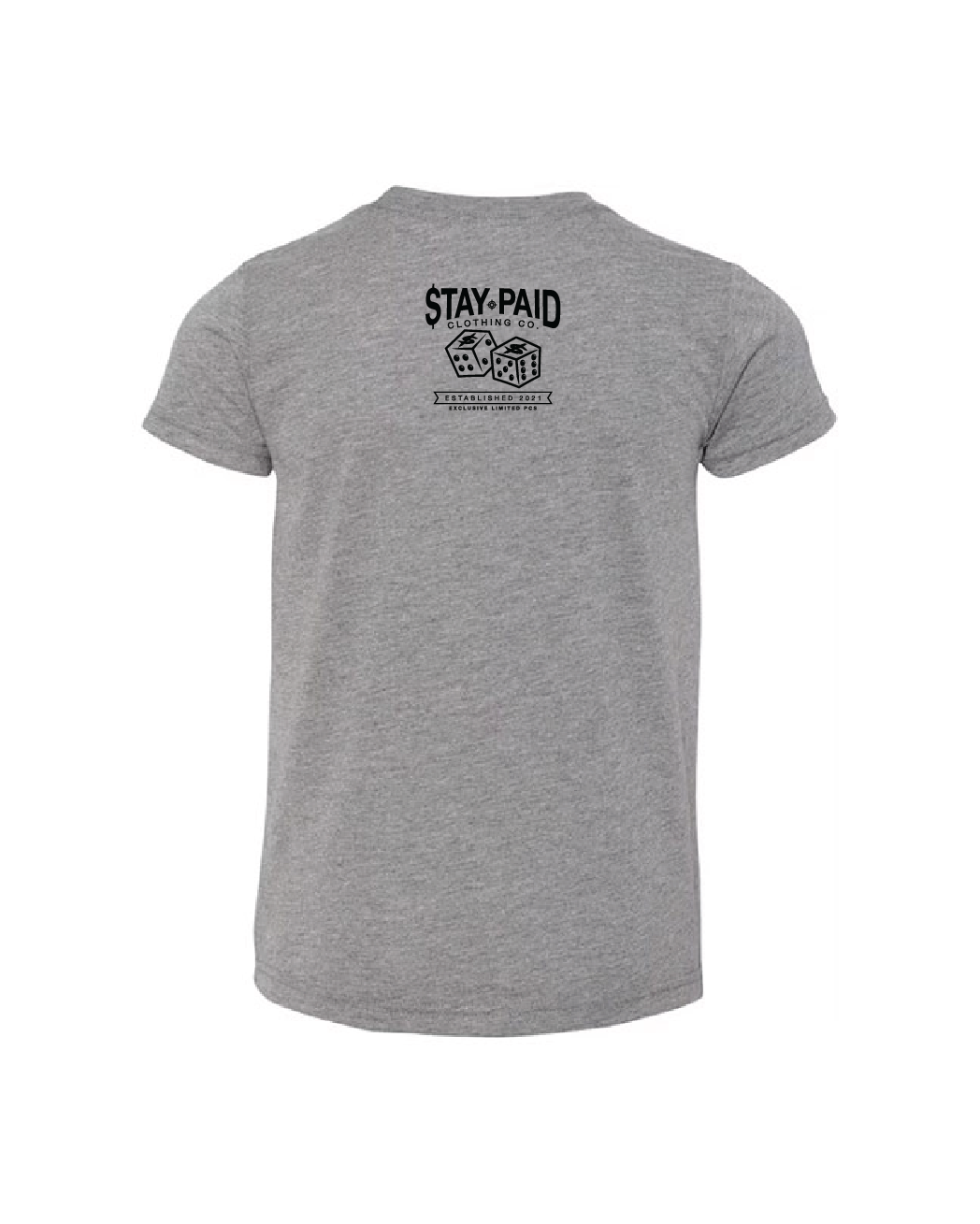 Stay Paid Splat Kids T - Heather Grey