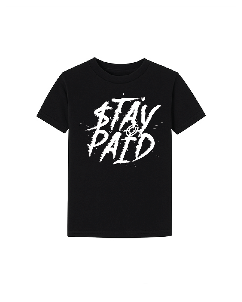 Stay Paid Splat Kids T - Black