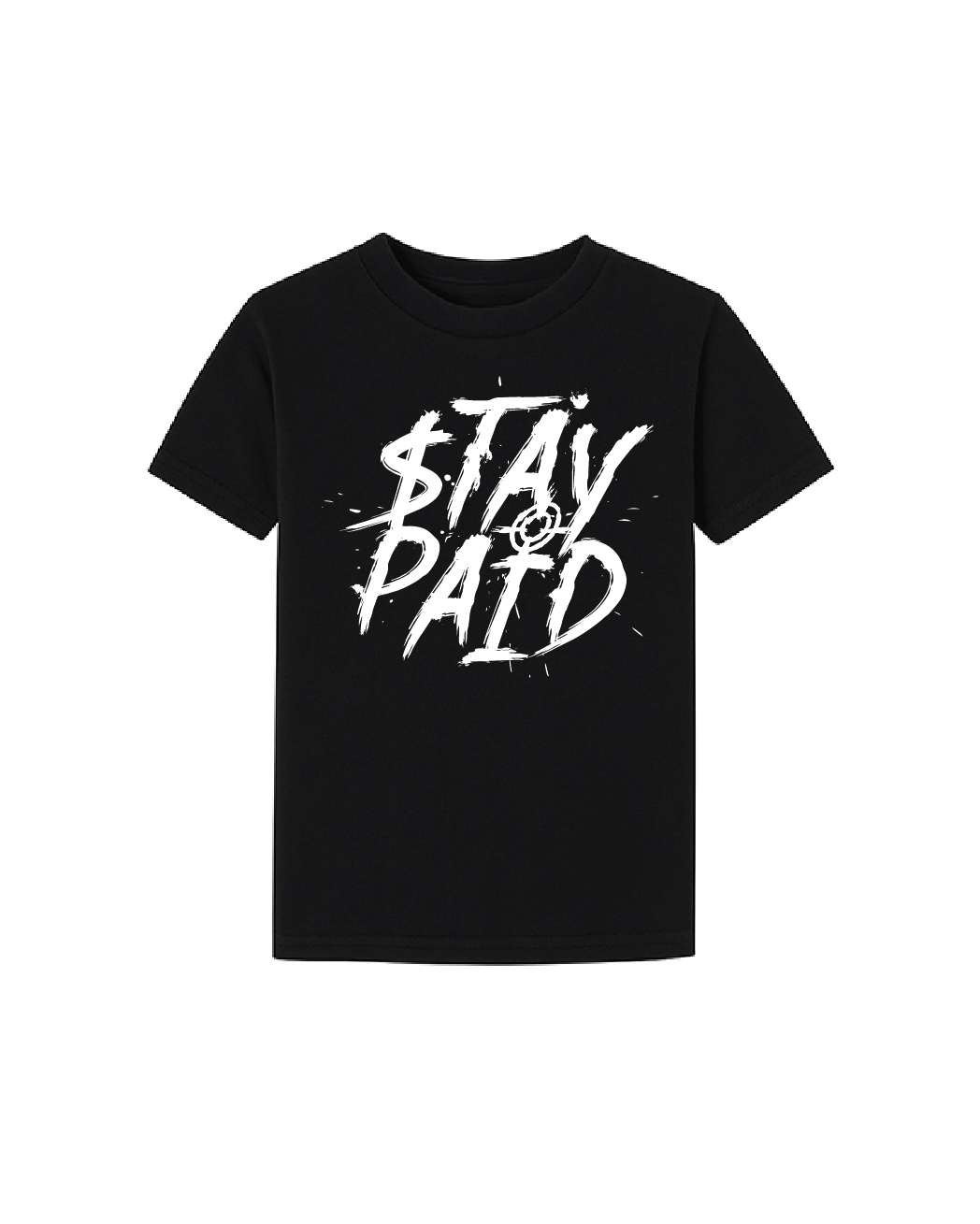 Stay Paid Splat Kids T - Black