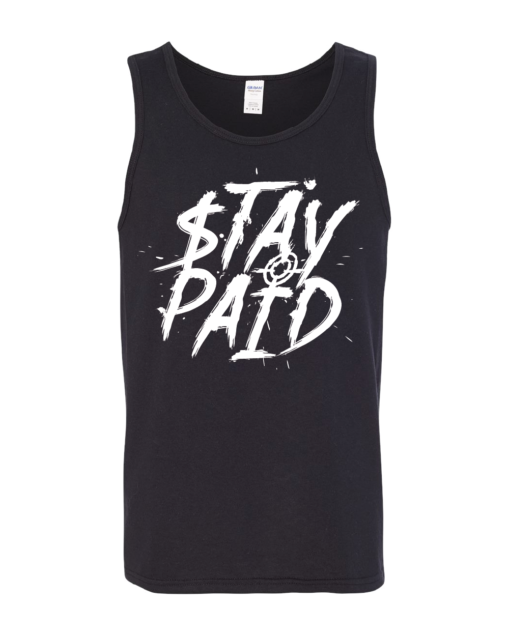 Stay Paid Splat Mens Tank Top - Black