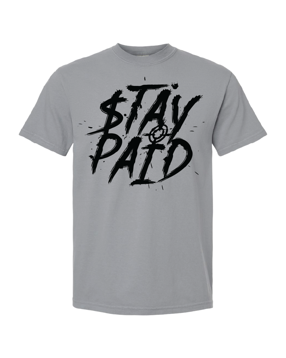 Stay Paid Splat T-Shirt - Stone Grey