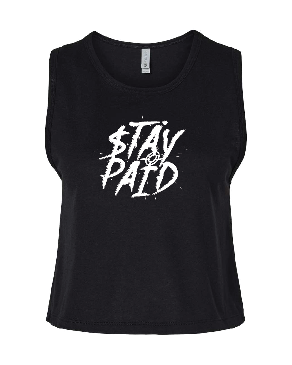 Stay Paid Splat Women Tank Top - Black